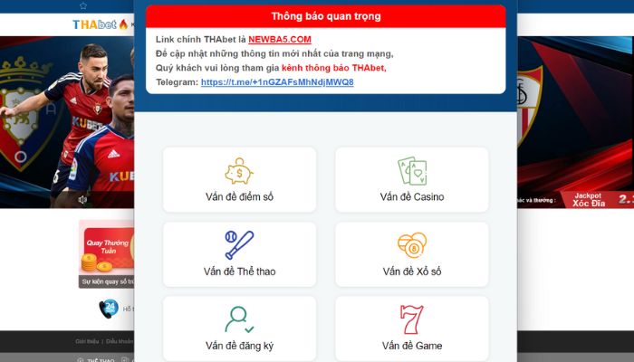 Hỗ trợ Thabet về vấn đề điểm số